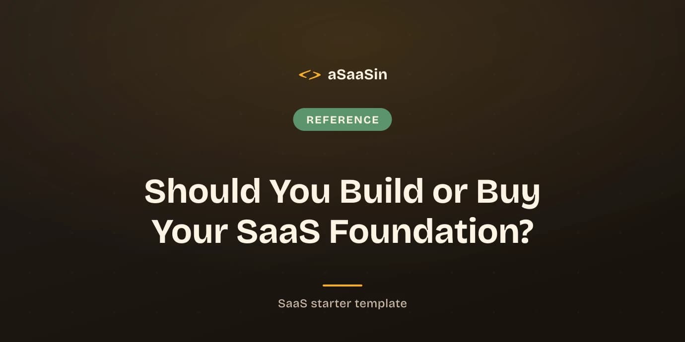 Should You Build or Buy Your SaaS Foundation?