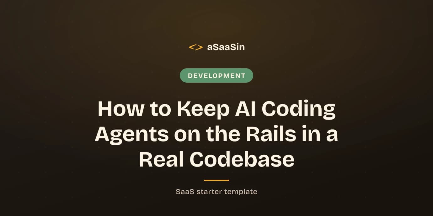 How to Keep AI Coding Agents on the Rails in a Real Codebase